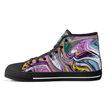 Load image into Gallery viewer, Ti Amo I love you - Exclusive Brand - High-Top Canvas Shoes - Black Soles
