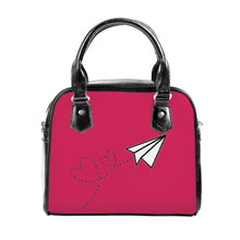 Load image into Gallery viewer, Ti Amo I love you  - Exclusive Brand - Cerise Red 2 - Paper Airplane - Shoulder Handbag
