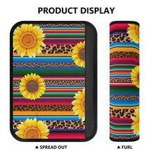 Load image into Gallery viewer, Ti Amo I love you - Exclusive  Brand - Leopard &amp; Sunflowers - Car Seat Belt Covers
