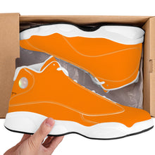 Load image into Gallery viewer, Ti Amo I love you - Exclusive Brand  - Amber Orange - Mens / Womens - Unisex  Basketball Shoes - White Laces
