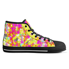 Load image into Gallery viewer, Ti Amo I love you - Exclusive Brand - High-Top Canvas Shoes - Black Soles
