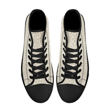 Load image into Gallery viewer, Ti Amo I love you - Exclusive Brand - High-Top Canvas Shoes - Black Soles
