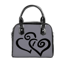 Load image into Gallery viewer, Ti Amo I love you - Exclusive Brand - Jumbo - Double Black Heart -  Shoulder Handbag
