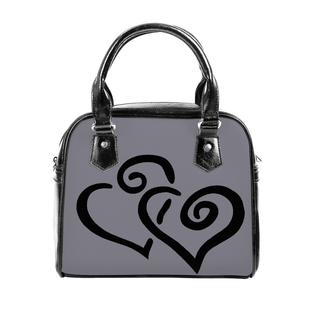 Ti Amo I love you - Exclusive Brand - Jumbo - Double Black Heart -  Shoulder Handbag