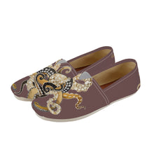 Load image into Gallery viewer, Ti Amo I love you  - Exclusive Brand  - Brown Octopus - Casual Flat Driving Shoe
