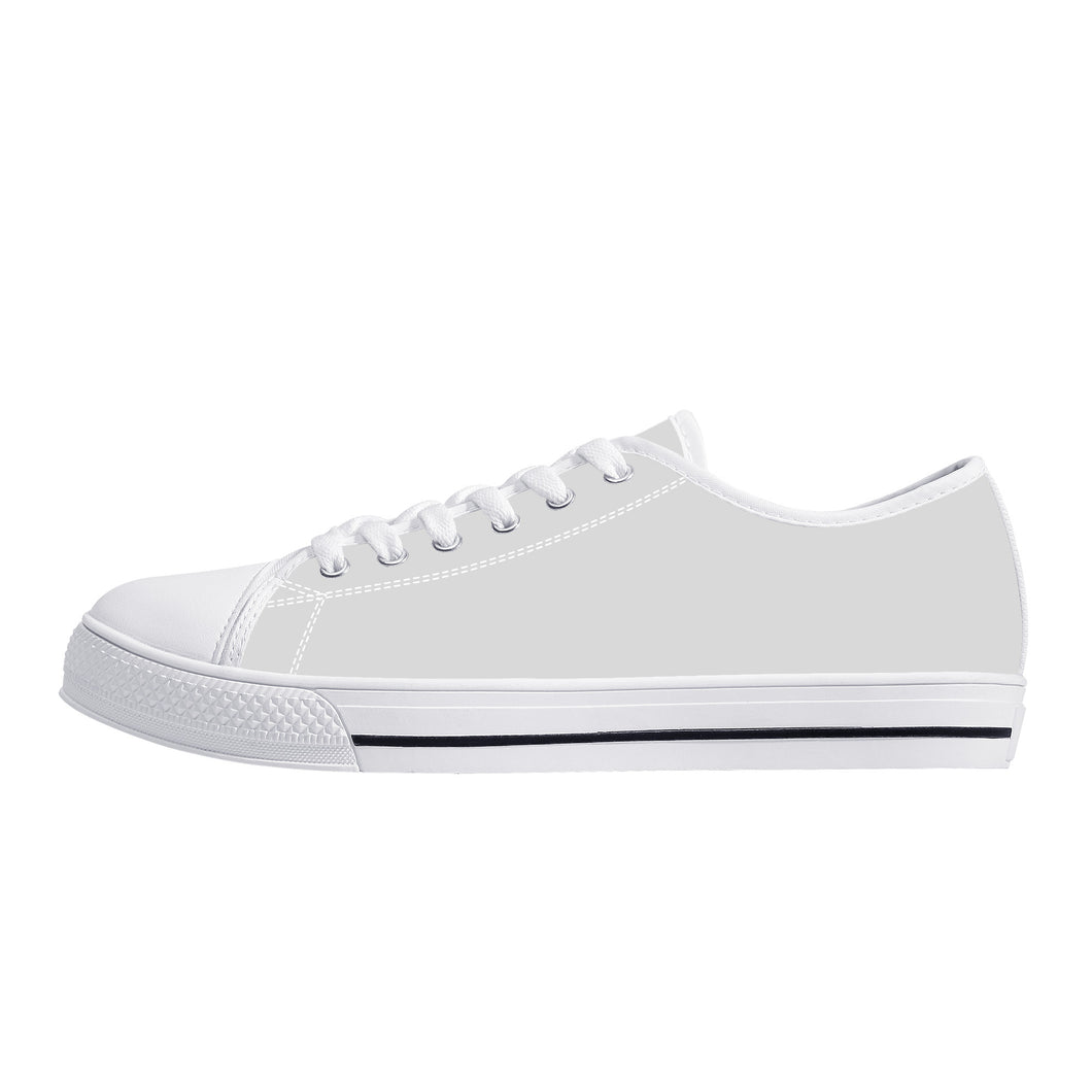 Ti Amo I love you - Exclusive Brand  -  Low-Top Canvas Shoes- White Soles