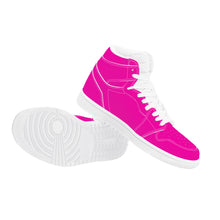 Load image into Gallery viewer, Ti Amo I love you - Exclusive Brand - Hollywood Cerise - High Top Synthetic Leather Sneaker
