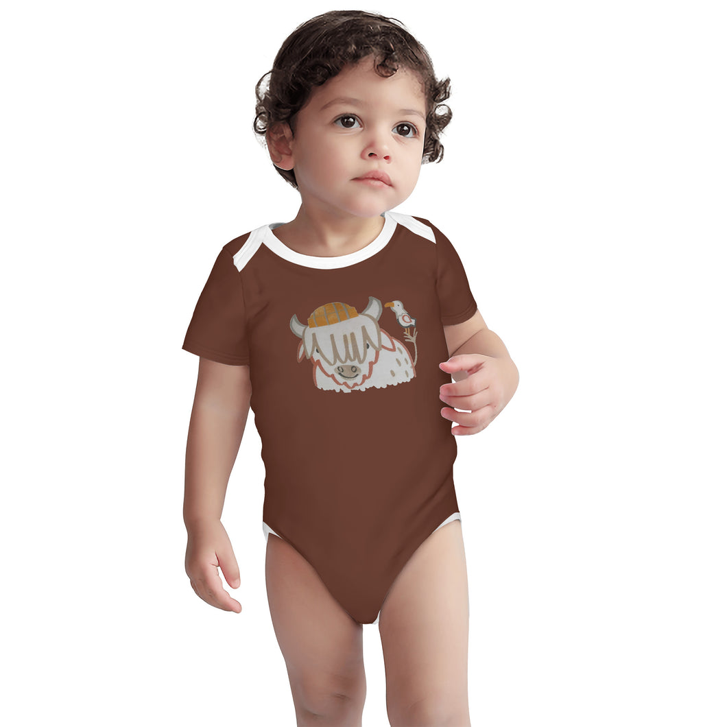 Ti Amo I love you - Exclusive Brand - Baby Short Sleeve Baby Onesie - One-Piece Bodysuit Romper Onesie - Sizes 0-24mths