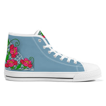 Load image into Gallery viewer, Ti Amo I love you - Exclusive Brand - High-Top Canvas Shoes - White Soles
