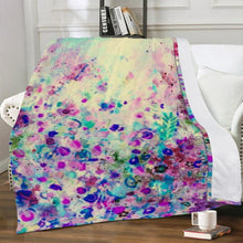 Load image into Gallery viewer, Ti Amo I love you Exclusive Brand  - Beeswax Floral Pattern -  Micro Fleece Blankets
