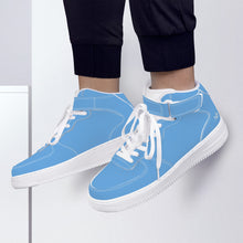 Load image into Gallery viewer, Ti Amo I love you - Exclusive Brand - Argentinian Azure - High Top Unisex Sneakers
