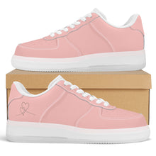 Load image into Gallery viewer, Ti Amo I love you - Exclusive Brand  - Your Pink - Transparent Low Top Air Force Leather Shoes
