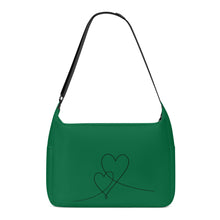 Load image into Gallery viewer, Ti Amo I love you - Exclusive Brand - Abundant Green - Double Script Heart - Journey Computer Shoulder Bag
