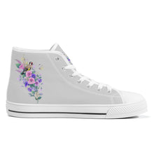 Load image into Gallery viewer, Ti Amo I love you  - Exclusive Brand - High-Top Canvas Shoes - White Soles
