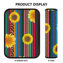 Load image into Gallery viewer, Ti Amo I love you  - Exclusive Brand - Leopard &amp; Sunflowers - Car Seat Belt Covers
