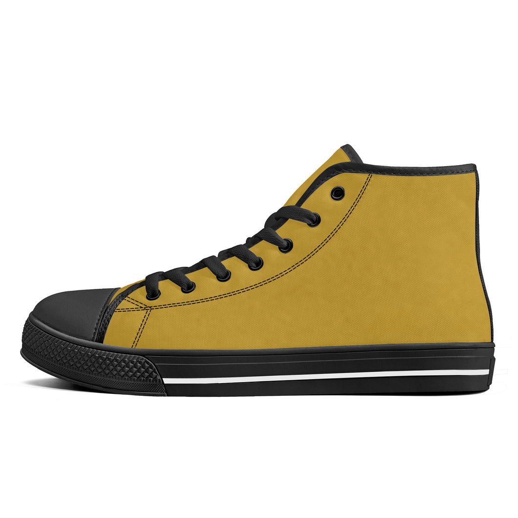 Ti Amo I love you - Exclusive Brand - High-Top Canvas Shoes - Black Soles