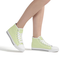 Load image into Gallery viewer, Ti Amo I love you  - Exclusive Brand - Beryl Green - Unisex High-Top Canvas Shoes - White Soles
