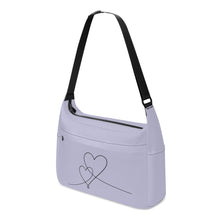 Load image into Gallery viewer, Ti Amo I love you - Exclusive Brand - Blue Haze -  Double Script Heart - Journey Computer Shoulder Bag
