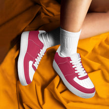Load image into Gallery viewer, Ti Amo I love you - Exclusive Brand - Cardinal &amp; White - Low Top Unisex Sneakers
