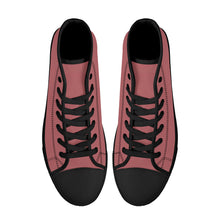 Load image into Gallery viewer, Ti Amo I love you - Exclusive Brand - High-Top Canvas Shoes - Black Soles
