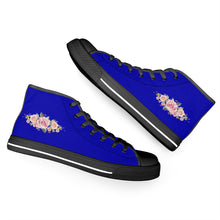 Load image into Gallery viewer, Ti Amo I love you - Exclusive Brand - High-Top Canvas Shoes - Black Soles
