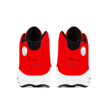 Load image into Gallery viewer, Ti Amo I love you  - Exclusive Brand  - Arsenal Red - Mens / Womens - Unisex Basketball Shoes - Black Laces
