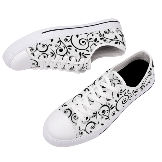 Ti Amo I love you - Exclusive Brand - Low-Top Canvas Shoes - White Soles