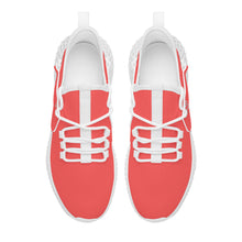 Load image into Gallery viewer, Ti Amo I love you - Exclusive Brand  - Persimmon - Double Heart - Womens Mesh Knit Shoes - White Soles
