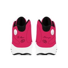 Load image into Gallery viewer, Ti Amo I love you  - Exclusive Brand - Cerise Red 2 - Mens / Womens - Unisex Basketball Shoes - Black Laces
