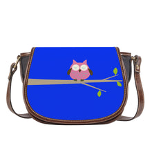 Load image into Gallery viewer, Ti Amo I love you - Exclusive Brand  - Blue Blue Eyes - Owl -  Saddle Bag
