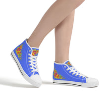 Load image into Gallery viewer, Ti Amo I love you - Exclusive Brand  - High-Top Canvas Shoes - White Soles
