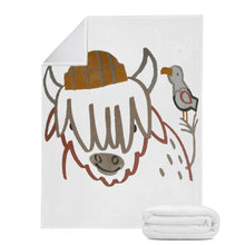 Load image into Gallery viewer, Ti Amo I love you - Exclusive Brand - White - Cow -  Blankets
