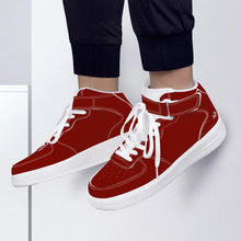 Load image into Gallery viewer, Ti Amo I love you - Exclusive Brand - Barn Red - High Top Unisex Sneakers
