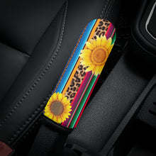 Load image into Gallery viewer, Ti Amo I love you - Exclusive Brand - Leopard &amp; Sunflower - Car Handbrake Cover
