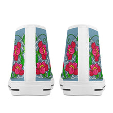 Load image into Gallery viewer, Ti Amo I love you - Exclusive Brand - High-Top Canvas Shoes - White Soles
