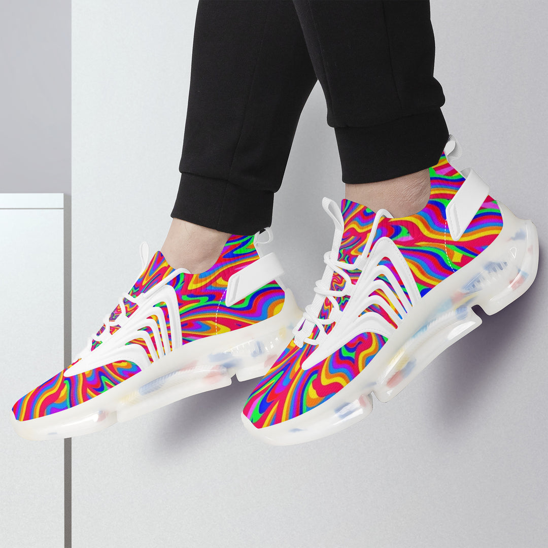 Ti Amo I love you - Exclusive Brand - Womens - Rainbow - Air Max React Sneakers - White Soles