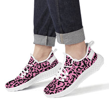 Load image into Gallery viewer, Ti Amo I love you - Exclusive Brand - Begonia Pink - Leopard - Mesh Knit Shoes
