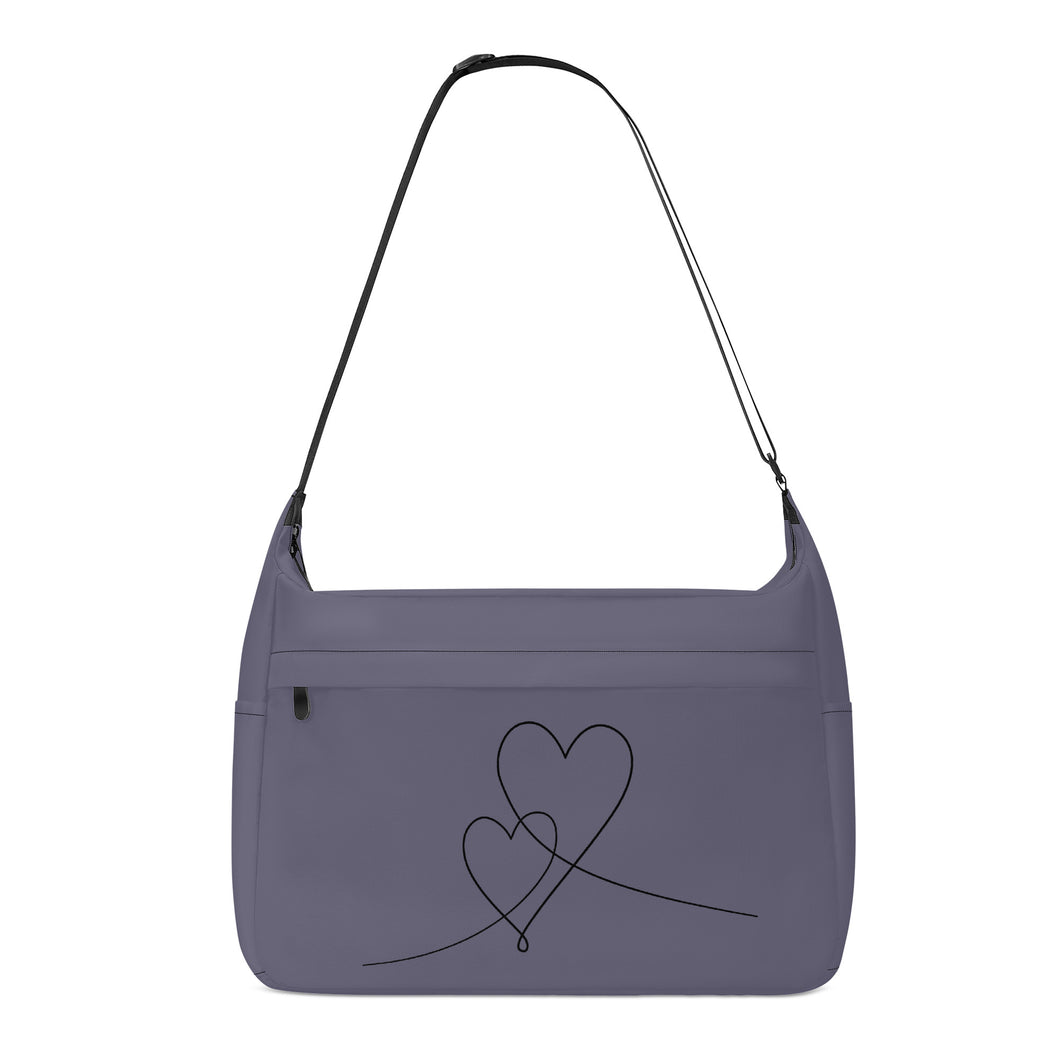 Ti Amo I love you - Exclusive Brand - Dolphin - Double Script Heart - Journey Computer Shoulder Bag