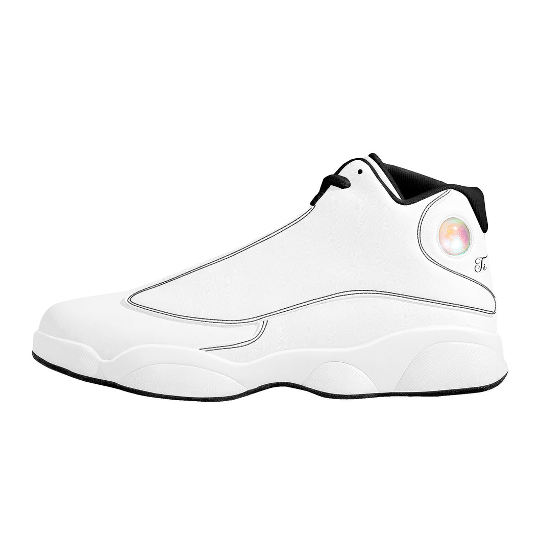 Ti Amo I love you  - Exclusive Brand  - White - Basketball Shoes - Black Laces