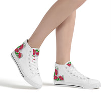 Load image into Gallery viewer, Ti Amo I love you - Exclusive Brand - High-Top Canvas Shoes - White Soles
