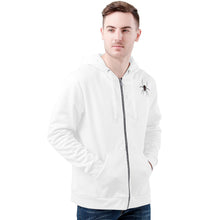 Load image into Gallery viewer, Ti Amo I love you - Exclusive Brand  - White - Spider  -Men&#39;s  Zip Hoodie
