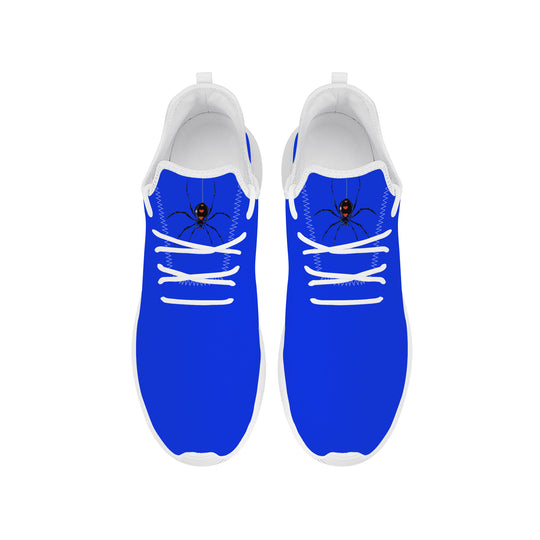 Ti Amo I love you - Exclusive Brand  - Blue Blue Eyes - Spider - Lightweight Mesh Knit Sneaker - White Soles
