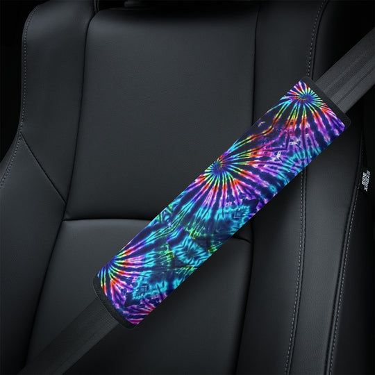 Ti Amo I love you - Exclusive Brand - Blue Zodiac, Curious Blue, Malachite, Purple Heart - Tie-Dye - Car Seat Belt Covers