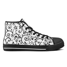 Load image into Gallery viewer, Ti Amo I love you - Exclusive Brand - High-Top Canvas Shoes - White Soles
