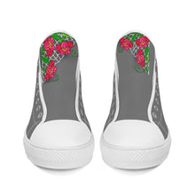 Load image into Gallery viewer, Ti Amo I love you - Exclusive Brand - High-Top Canvas Shoes - White Soles
