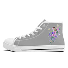 Load image into Gallery viewer, Ti Amo I love you - Exclusive Brand - High-Top Canvas Shoes - White Soles
