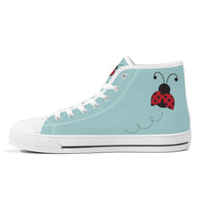 Load image into Gallery viewer, Ti Amo I love you - Exclusive Brand - High-Top Canvas Shoes - White Soles
