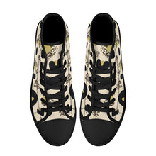 Load image into Gallery viewer, Ti Amo I love you - Exclusive Brand - High-Top Canvas Shoes - Black Soles
