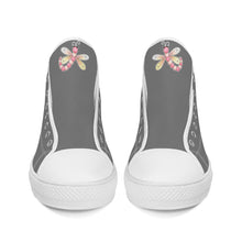 Load image into Gallery viewer, Ti Amo I love you - Exclusive Brand - High-Top Canvas Shoes - White Soles
