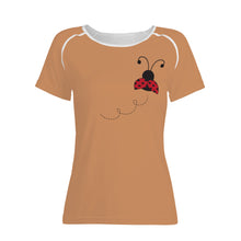 Load image into Gallery viewer, Ti Amo I love you - Exclusive Brand  -Whiskey -  Ladybug - Women&#39;s T shirt - Sizes XS-2XL
